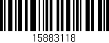 Código de barras (EAN, GTIN, SKU, ISBN): '15883118'