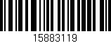 Código de barras (EAN, GTIN, SKU, ISBN): '15883119'