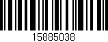Código de barras (EAN, GTIN, SKU, ISBN): '15885038'