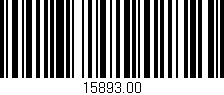 Código de barras (EAN, GTIN, SKU, ISBN): '15893.00'