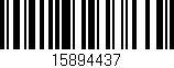 Código de barras (EAN, GTIN, SKU, ISBN): '15894437'