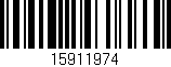 Código de barras (EAN, GTIN, SKU, ISBN): '15911974'