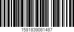 Código de barras (EAN, GTIN, SKU, ISBN): '1591839081487'
