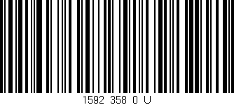 Código de barras (EAN, GTIN, SKU, ISBN): '1592_358_0_U'