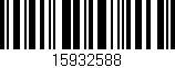 Código de barras (EAN, GTIN, SKU, ISBN): '15932588'