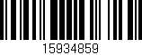 Código de barras (EAN, GTIN, SKU, ISBN): '15934859'