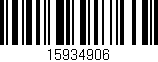 Código de barras (EAN, GTIN, SKU, ISBN): '15934906'
