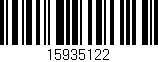 Código de barras (EAN, GTIN, SKU, ISBN): '15935122'
