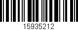 Código de barras (EAN, GTIN, SKU, ISBN): '15935212'