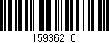 Código de barras (EAN, GTIN, SKU, ISBN): '15936216'
