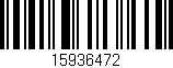 Código de barras (EAN, GTIN, SKU, ISBN): '15936472'