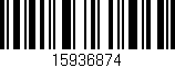 Código de barras (EAN, GTIN, SKU, ISBN): '15936874'