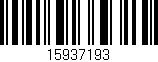 Código de barras (EAN, GTIN, SKU, ISBN): '15937193'