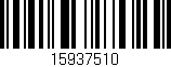 Código de barras (EAN, GTIN, SKU, ISBN): '15937510'