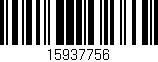 Código de barras (EAN, GTIN, SKU, ISBN): '15937756'