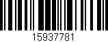Código de barras (EAN, GTIN, SKU, ISBN): '15937781'