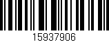 Código de barras (EAN, GTIN, SKU, ISBN): '15937906'