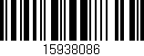 Código de barras (EAN, GTIN, SKU, ISBN): '15938086'