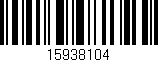 Código de barras (EAN, GTIN, SKU, ISBN): '15938104'
