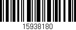 Código de barras (EAN, GTIN, SKU, ISBN): '15938180'