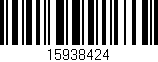 Código de barras (EAN, GTIN, SKU, ISBN): '15938424'