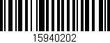 Código de barras (EAN, GTIN, SKU, ISBN): '15940202'