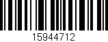 Código de barras (EAN, GTIN, SKU, ISBN): '15944712'