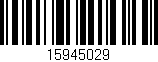 Código de barras (EAN, GTIN, SKU, ISBN): '15945029'