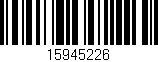 Código de barras (EAN, GTIN, SKU, ISBN): '15945226'