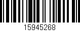 Código de barras (EAN, GTIN, SKU, ISBN): '15945268'