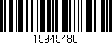 Código de barras (EAN, GTIN, SKU, ISBN): '15945486'
