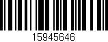 Código de barras (EAN, GTIN, SKU, ISBN): '15945646'