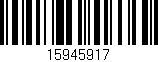 Código de barras (EAN, GTIN, SKU, ISBN): '15945917'