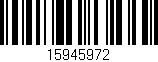 Código de barras (EAN, GTIN, SKU, ISBN): '15945972'