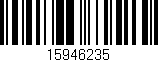 Código de barras (EAN, GTIN, SKU, ISBN): '15946235'