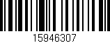 Código de barras (EAN, GTIN, SKU, ISBN): '15946307'