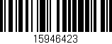 Código de barras (EAN, GTIN, SKU, ISBN): '15946423'