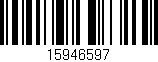 Código de barras (EAN, GTIN, SKU, ISBN): '15946597'