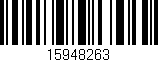 Código de barras (EAN, GTIN, SKU, ISBN): '15948263'