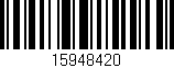 Código de barras (EAN, GTIN, SKU, ISBN): '15948420'