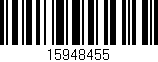 Código de barras (EAN, GTIN, SKU, ISBN): '15948455'
