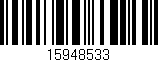 Código de barras (EAN, GTIN, SKU, ISBN): '15948533'