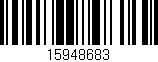 Código de barras (EAN, GTIN, SKU, ISBN): '15948683'