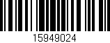 Código de barras (EAN, GTIN, SKU, ISBN): '15949024'