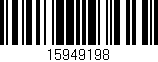 Código de barras (EAN, GTIN, SKU, ISBN): '15949198'