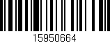 Código de barras (EAN, GTIN, SKU, ISBN): '15950664'