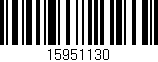 Código de barras (EAN, GTIN, SKU, ISBN): '15951130'