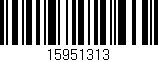 Código de barras (EAN, GTIN, SKU, ISBN): '15951313'
