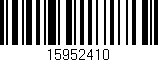 Código de barras (EAN, GTIN, SKU, ISBN): '15952410'