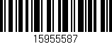 Código de barras (EAN, GTIN, SKU, ISBN): '15955587'